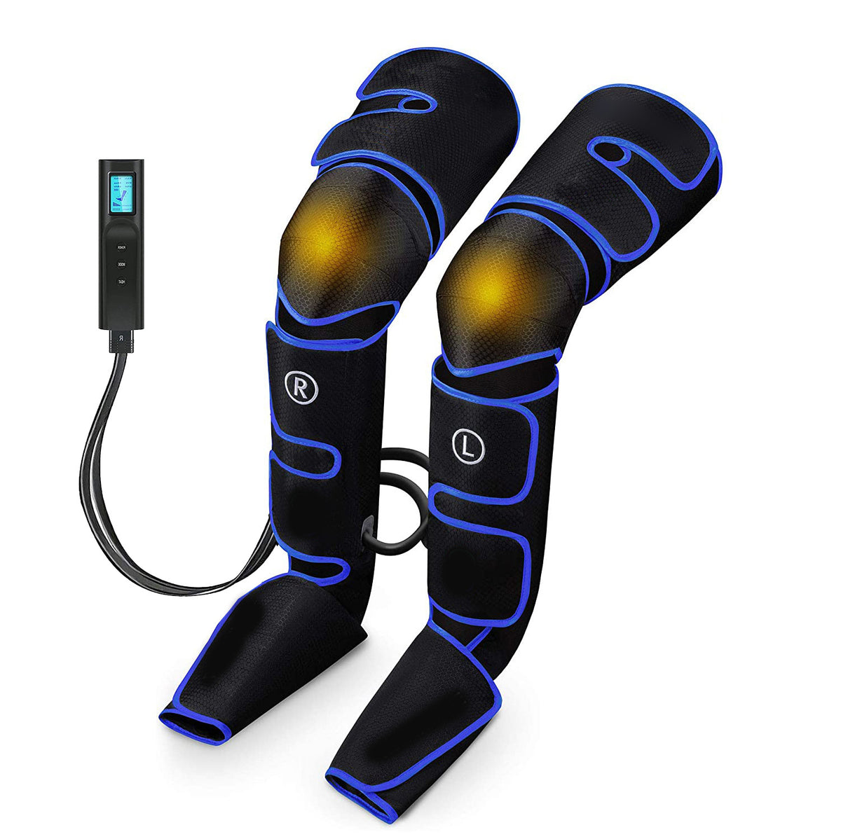 Comfortley air compression leg massager on a clean white background