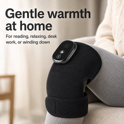 Comfortley heated knee pad customer benefits graphic