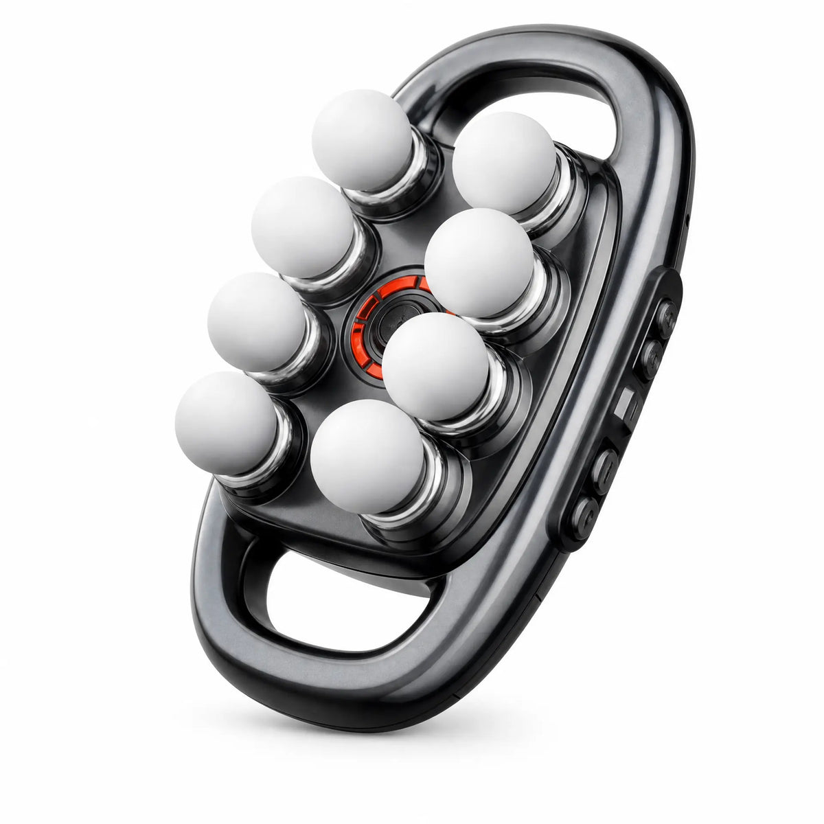 VTT portable massage gun and 8 interchangeable massage heads included in the package.