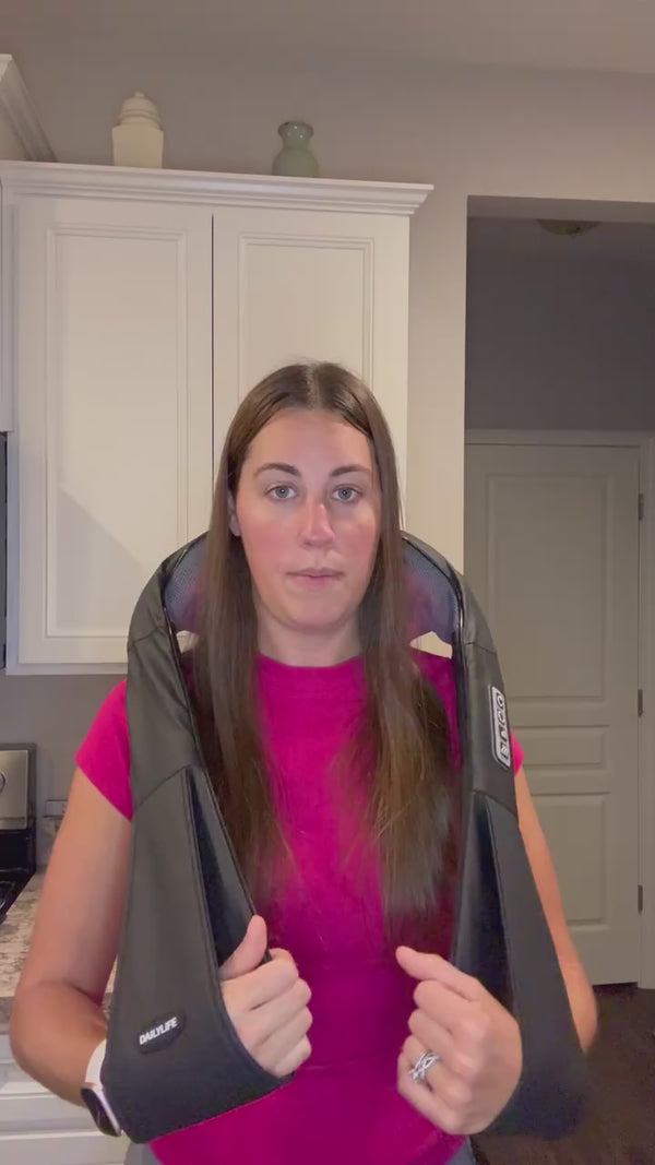 Neck Massager with Remote | 3-Speed Electric video3